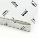 Topper Memory Con Fodera in Poliestere e Carbonio Bianco Varie Misure