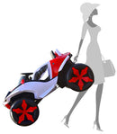 Macchina Elettrica per Bambini 12V Kidfun Auto Manhattan Rossa