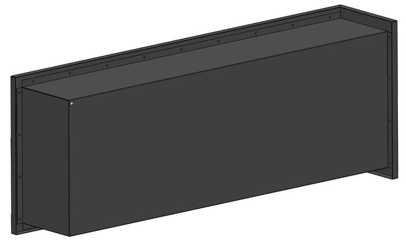 Camino a Bioetanolo da Incasso 120x45 cm  Corner 1200 Left Nero