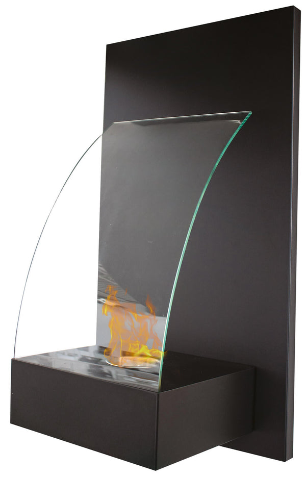 prezzo Bioethanol Wandkamin 60x40 cm Karlsen Soave Schwarz