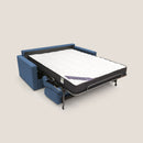 Divano Letto 2 Posti 166x92x96 cm in Tessuto Blu