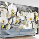 Fotomurale - Orchidee Insensibili Iii 300X210 cm Carta da Parato Erroi