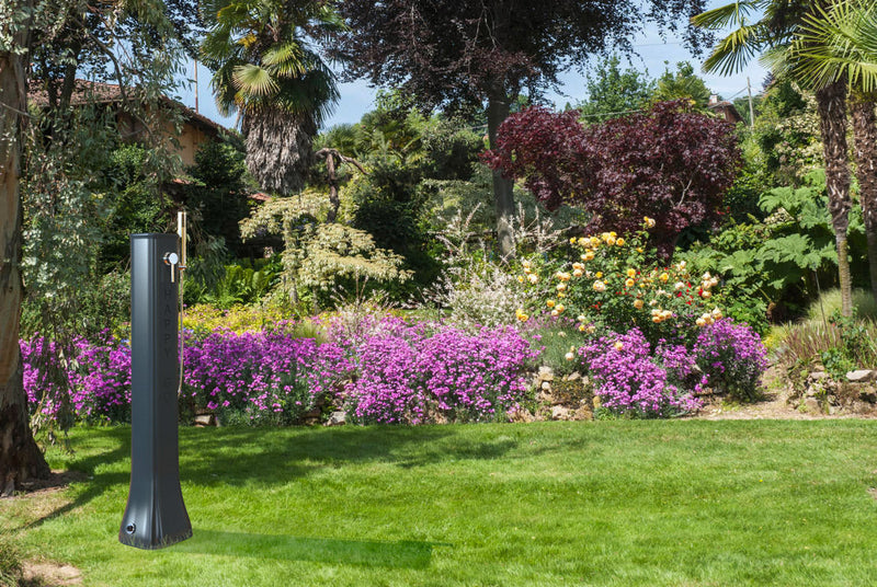 Doccia Solare da Giardino 23L Miscelatore e Doccetta Mobile Arkema Happy Go Blu