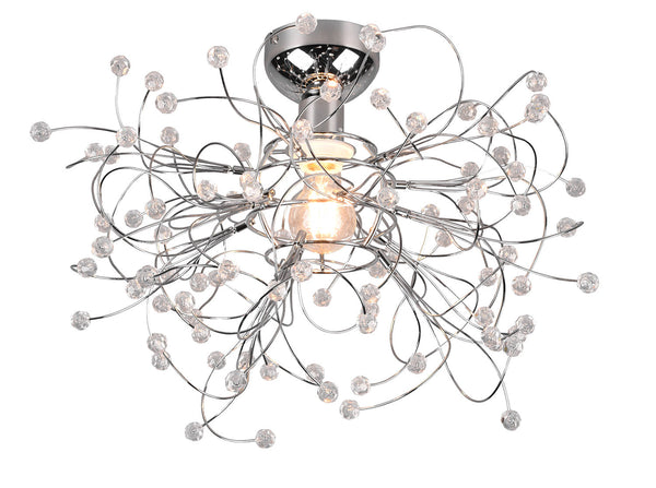 Plafoniera da Interno Attacco E27 in Metallo Cromo online