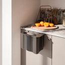 Pattumiera da Cucina ad Estrazione 5 L in Plastica Emuca Grigio Antracite