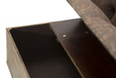 Panca Industry 121x52x75 cm Legno di Abete e in Ferro e Spugna e MDF e PU
