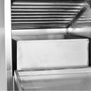 Posacenere a Colonna con Cestino 34,5x119,5x31 cm in Acciaio 14L per Interno Esterno