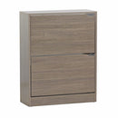 Scarpiera 2 ante 63x80x24 cm in Legno Melaminico Rovere 