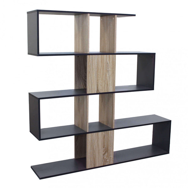 acquista Bücherregal Adrianne 145 x 29 x 145 h cm aus zweischichtiger Spanplatte in Anthrazit