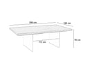 Tavolo Fisso 200x100x76 cm in Rovere Impiallacciato Snooker Naturale