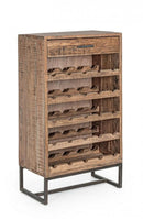 Mobile Cantinetta Portabottiglie 1 Cassetto 60x32x107 cm in Legno