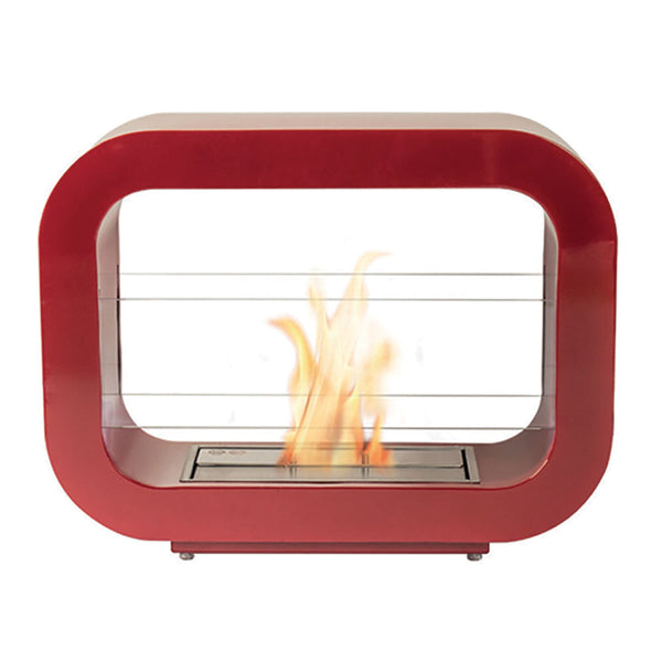 Bioethanol-Bodenkamin 47x60 cm Karlsen Imola Rot acquista