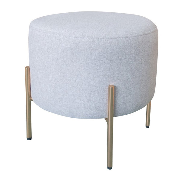 online Pouf Poggiapiedi Ø40 cm in Tessuto Kate Beige