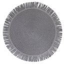 Set 4 Tovagliette con Frange Ø38x0,3 cm  in Carta effetto Juta VdE Tivoli 1996 Shades of Stones