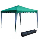 Gazebo Pieghevole 3x3 m in Acciaio Verde