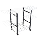 Stendibiancheria Pieghevole in Alluminio e Plastica 157.5x54x101 cm 
