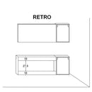 Mobile da Bagno sospeso Bali 01C Twist Bianco TFT