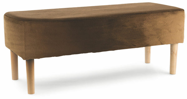 Soriani Braune Samtbank 100x40x40 cm acquista