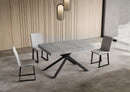  Tavolo Allungabile 130-390x90x74 cm Niket Cemento Gambe Antracite