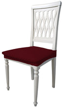 Set 2 Coprisedie Elasticizzati in Poliestere Leslie Bordeaux