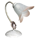 Lume 1xE14 Montatura Bianco Oro Vetro Scavo Sintetico Bianco Sfumato Rosa E-Energy Vera