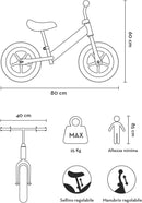 Bicicletta Senza Pedali Balance Bike per Bambini 10 Pollici 80x40x60 cm Sellino e Manubrio Regolabili Fisher Price Verde e Arancione  