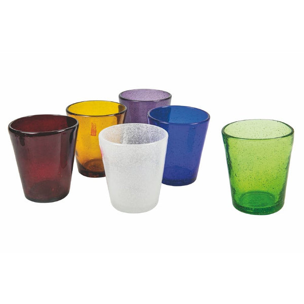 Set 6 Cancun Wassergläser aus Glas Villa d'Este Home Tivoli 6 verschiedene Farben prezzo