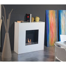 Camino a Bioetanolo da Pavimento 112x112 cm Karlsen Milano Bianco