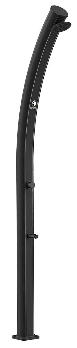 Doccia Solare da Giardino 25L Miscelatore e Lavapiedi Sined Emi Nera