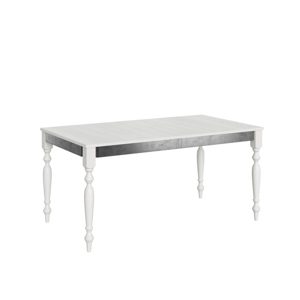 acquista Tavolo Allungabile 160-264x90x80 cm Romagna Iron Bianco Frassino
