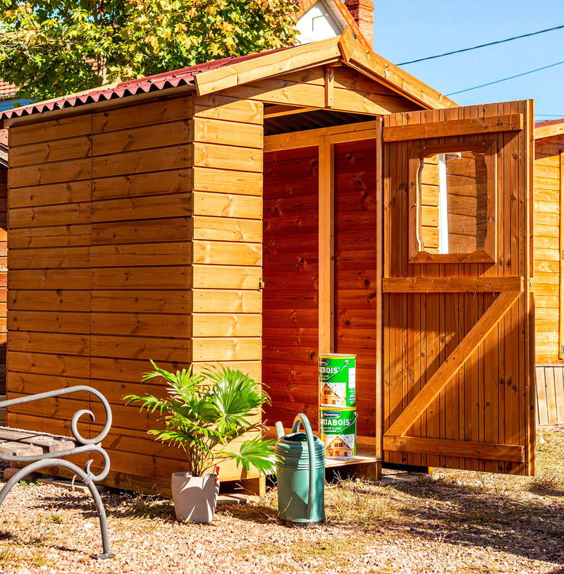 Casetta Box da Giardino 1,6x1,6 m con Pavimento in Legno di Abete 19mm Therma