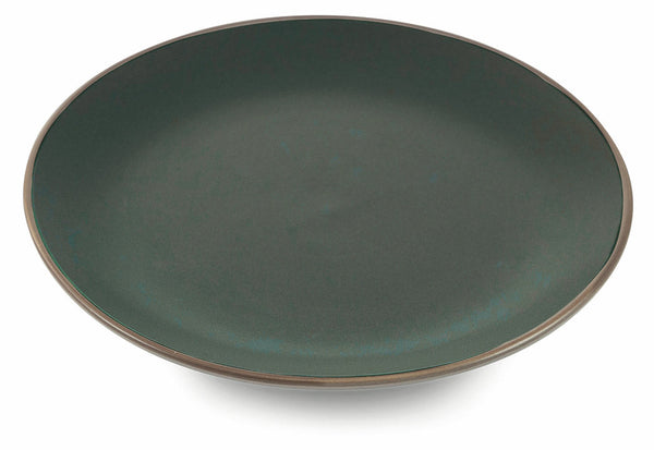 Set 6 Speiseteller Ø26,7x3 cm aus Steingut Villa d'Este Home Tivoli Kora Light Dark Grey sconto