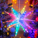 Stella Luminosa di Natale da Soffitto Ø25 cm LED RGB con App e Telecomando in PVC Multicolore      