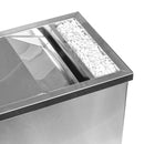 Cestino Gettacarte Posacenere 30,6x60x24,5 cm in Acciaio 17L per Interno Esterno Seconda Scelta