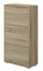 Schuhregal 3 Fächer 67x28x112 cm 18 Paar in Eiche MDF
