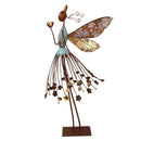 Fatina metallo con cuore oro cm 37,5x16,5xh77