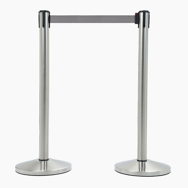 2 Colonnine Tendinastro di 3 m in Acciaio nastro Grigio sconto