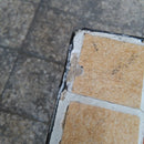 Tavolino da Giardino Quadrato in Ferro con Piano in Ceramica a Mosaico Taddei Zeus Seconda Scelta