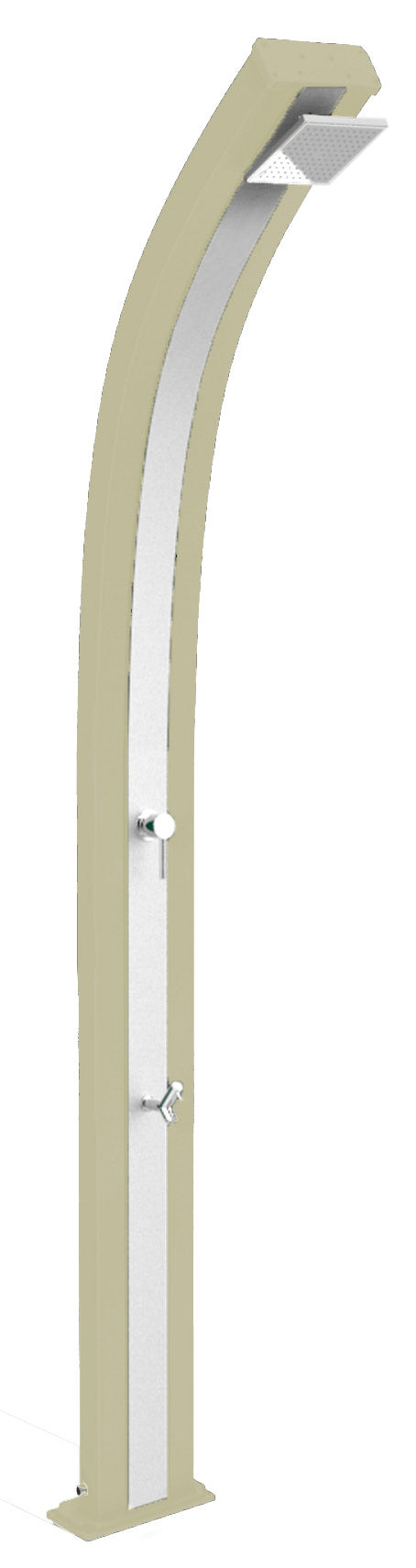 acquista Doccia da Esterno Giardino Miscelatore e Lavapiedi Arkema Spring Fascia Inox Oro Van Gogh