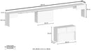Panca Allungabile 66/290x25x45 cm Pratika Singola A Acero Pereira  