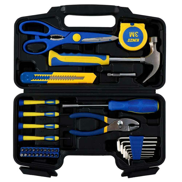 online Cassetta Valigetta Attrezzi Porta Utensili da Lavoro Completa 39 pz Blu Kinzo