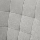 Poltrona da Salotto con Pouf Poggiapiedi 72x80x101 cm in Velluto a Costine Grigio  