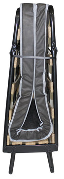 Brandina Letto Pieghevole 80x190 cm Doghe in Legno con Materasso