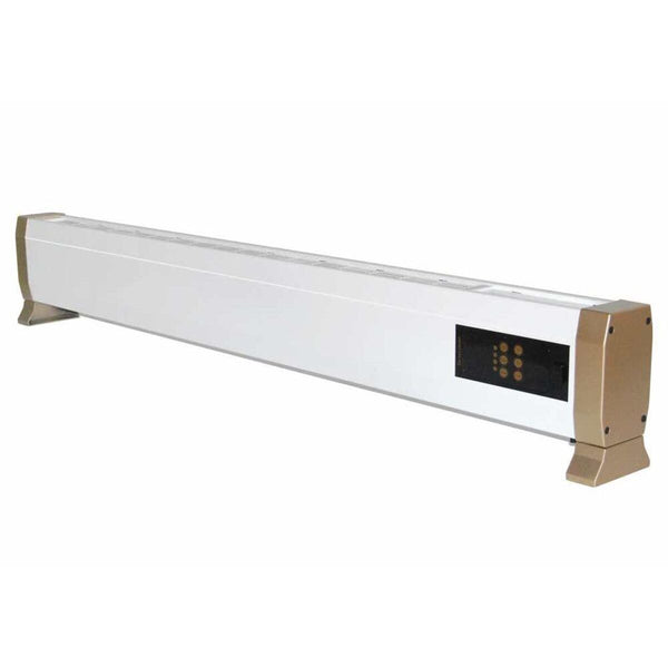 acquista Elektrische Fußbodenheizung für Fußleisten 100 x 12,5 x 24 cm 1800 W Sined White