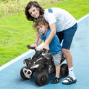 Mini Quad per Bambini 18-36 Mesi a Spinta Manuale con Musiche Integrate e Ampia Impugnatura in PP e Metallo Nero      