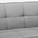 Divano Letto 172x74x75 cm in Tessuto Grigio chiaro