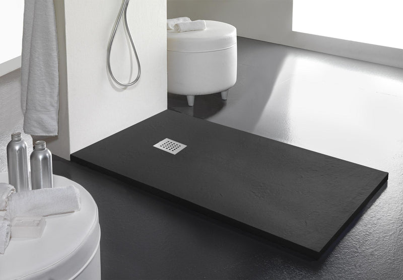 Piatto Doccia in Pietra Bonussi Ardesia Stone Side Grigio Antracite Varie Misure