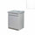 Mobile Lavatoio in Ceramica 2 Ante e Strofinatoio Integrato 60x60x86A cm Bianco Opaco