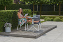 Set Tavolino e 2 Sedie da Giardino in Metallo e Resina Keter Chelsea Lounge Antracite