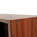 Mobiletto Libreria a Scaffali Noce 60x24x63 cm 